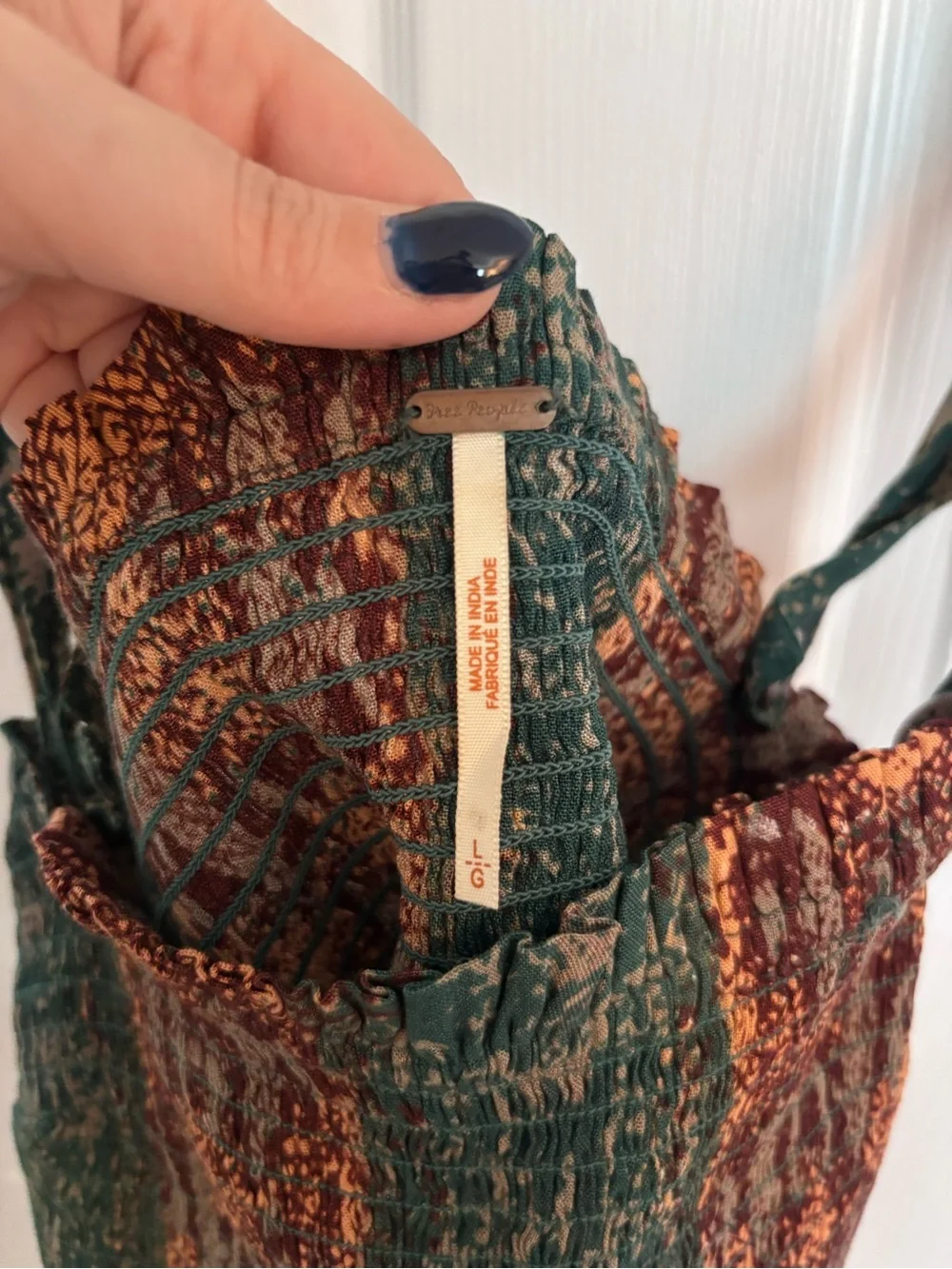 Free People Smocked Tank Top